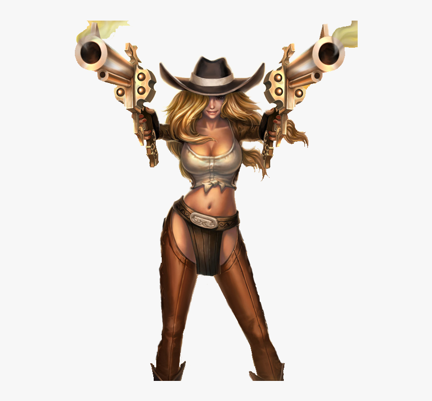 Cowgirl Miss Fortune Render By Saneco, HD Png Download, Free Download