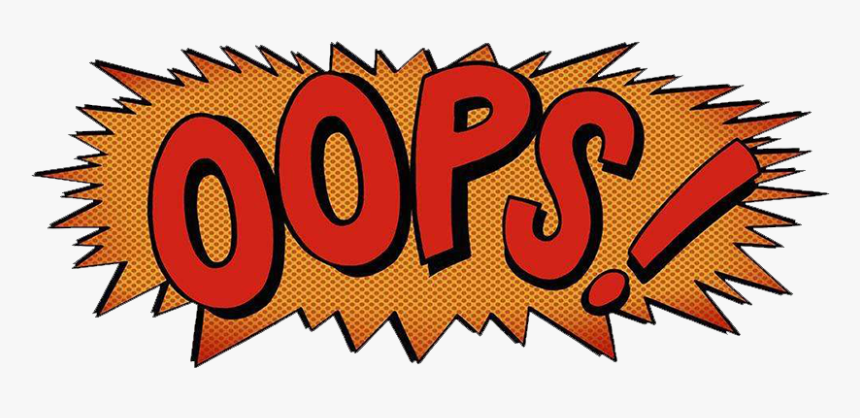 Oops Clipart Onomatopoeia, HD Png Download, Free Download