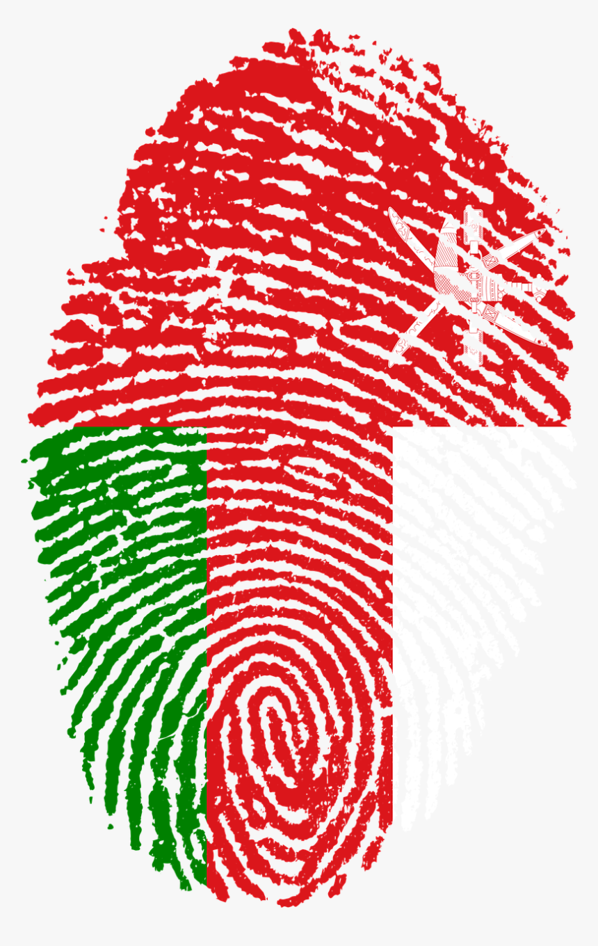 Oman Flag Fingerprint Free Photo, HD Png Download, Free Download