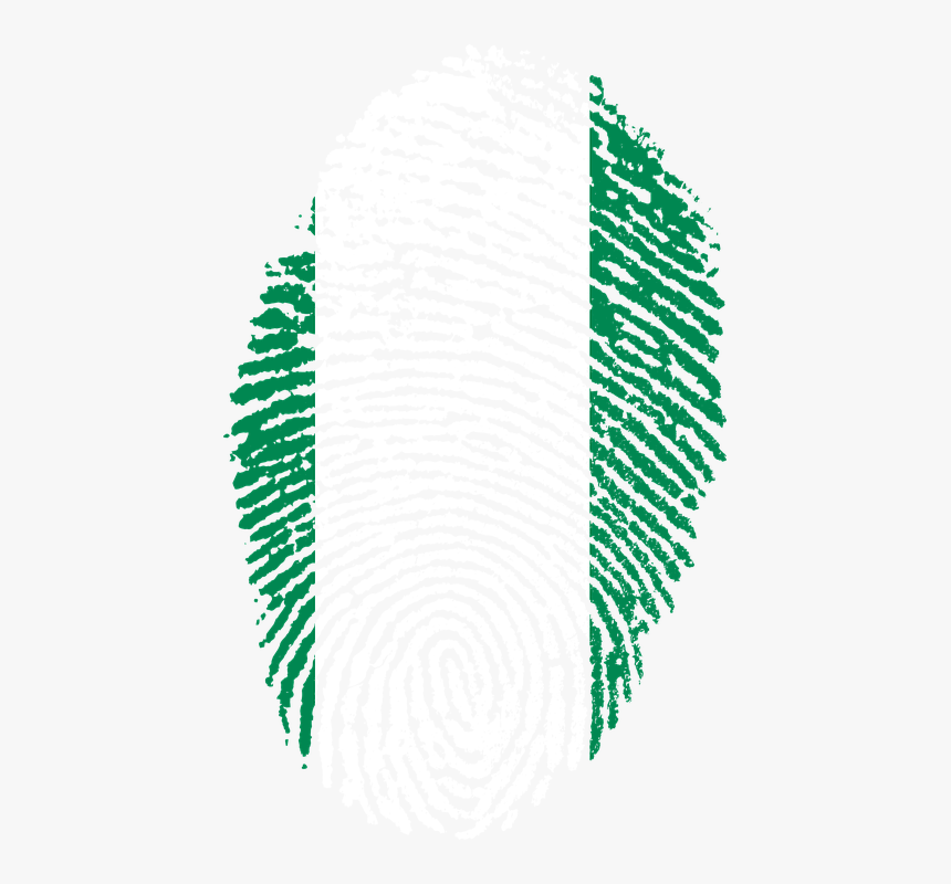 Nigeria, Flag, Fingerprint, Country, Pride, Identity, HD Png Download, Free Download