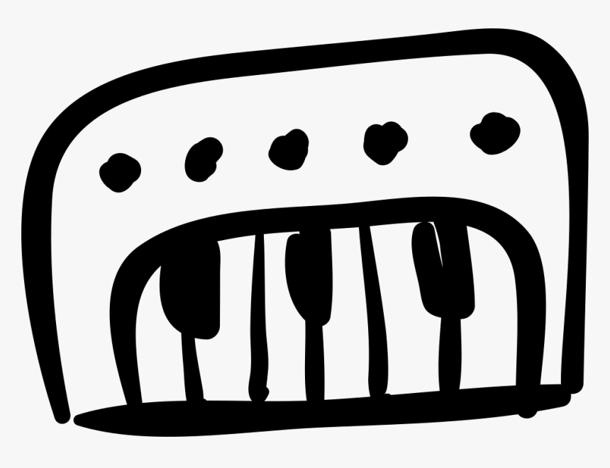 Piano Hand Drawn Musical Toy Svg Png Icon, Transparent Png, Free Download