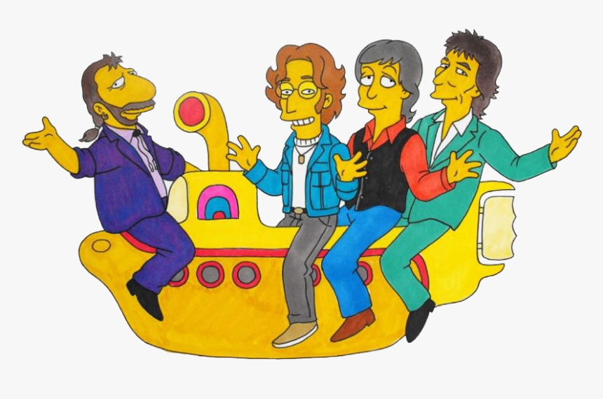 Los Beatles Simpson, HD Png Download, Free Download