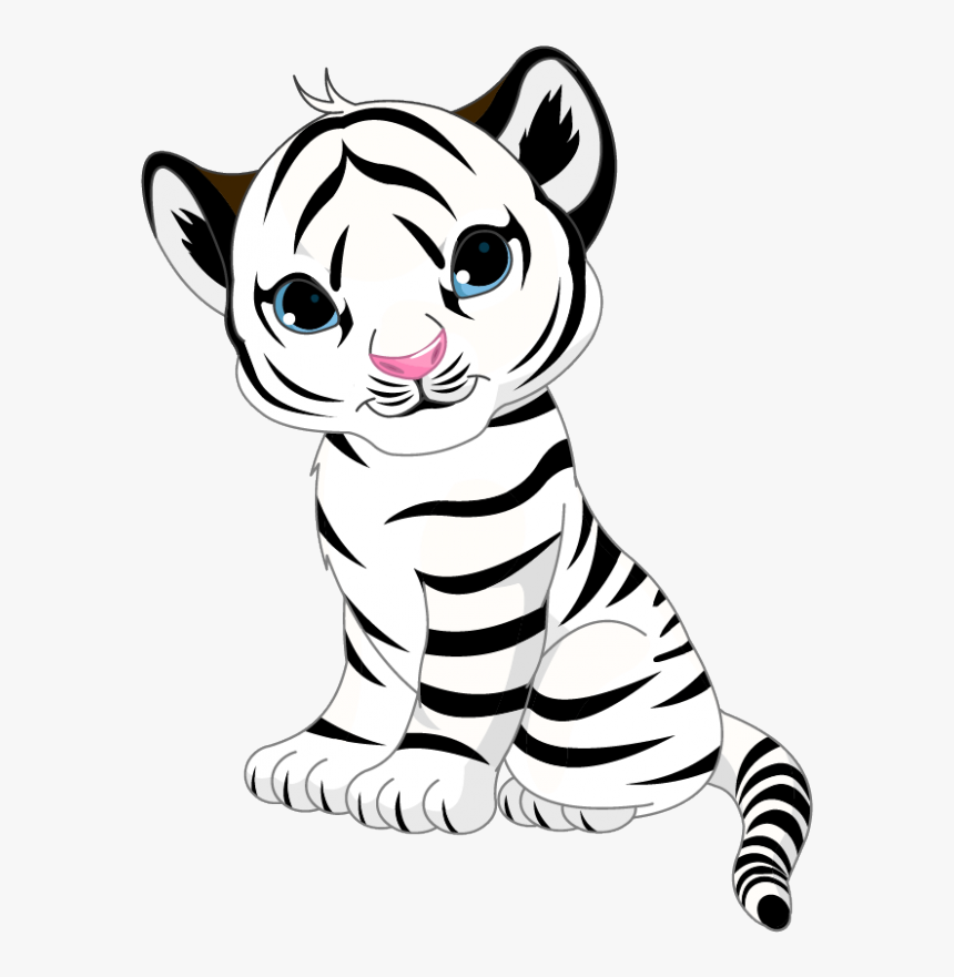 Baby White Tiger Sticker, HD Png Download, Free Download