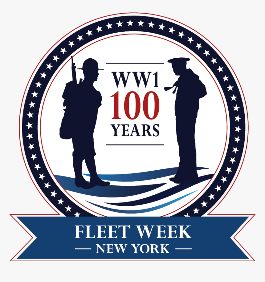 Wwi Navy Centennial Logo Flag Updated, HD Png Download, Free Download