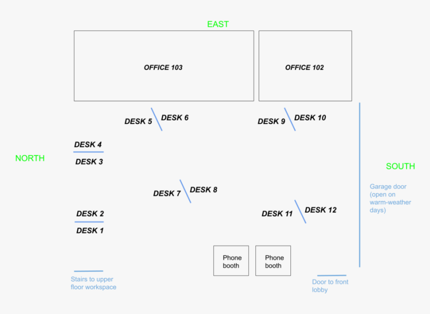 Warehouse Map With Desk Numbers, HD Png Download, Free Download