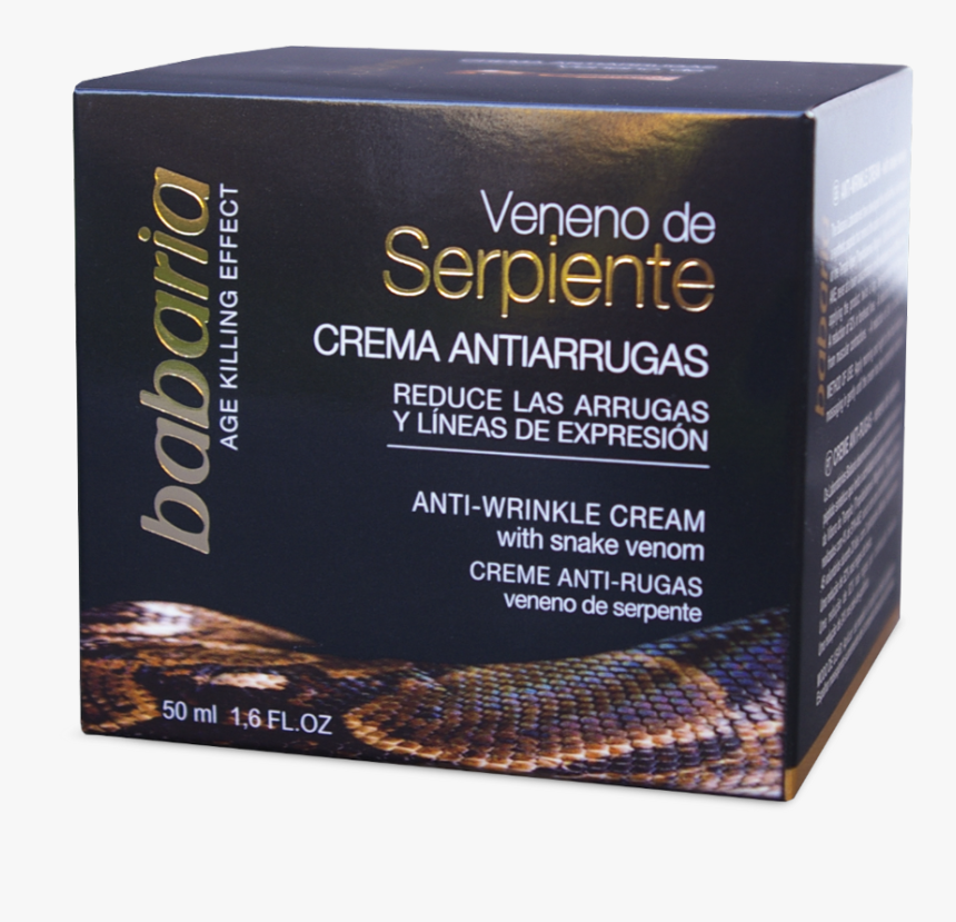 Crema Facial De Veneno De Serpiente De Babaria, HD Png Download, Free Download