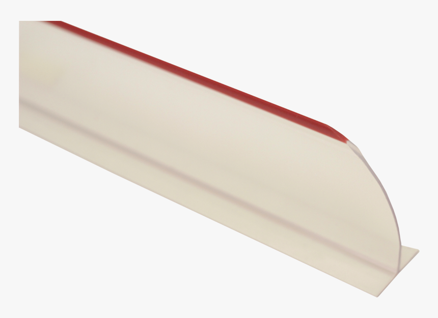 Round End Divider, 3"x12", Clear With Red Edge, HD Png Download, Free Download