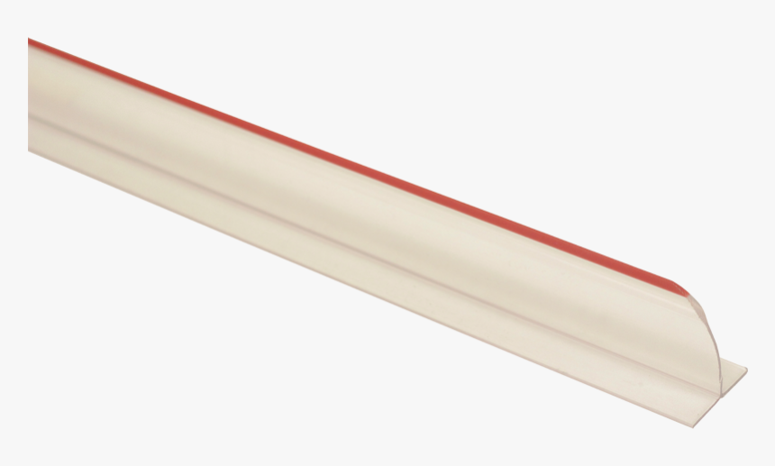 Round End Divider, 2"x30", Clear With Red Edge, HD Png Download, Free Download
