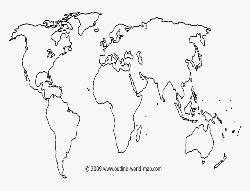 Blank World Map Png, Transparent Png, Free Download