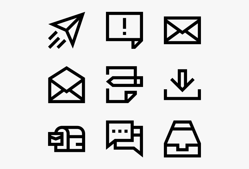 Email Icon White Png, Transparent Png, Free Download