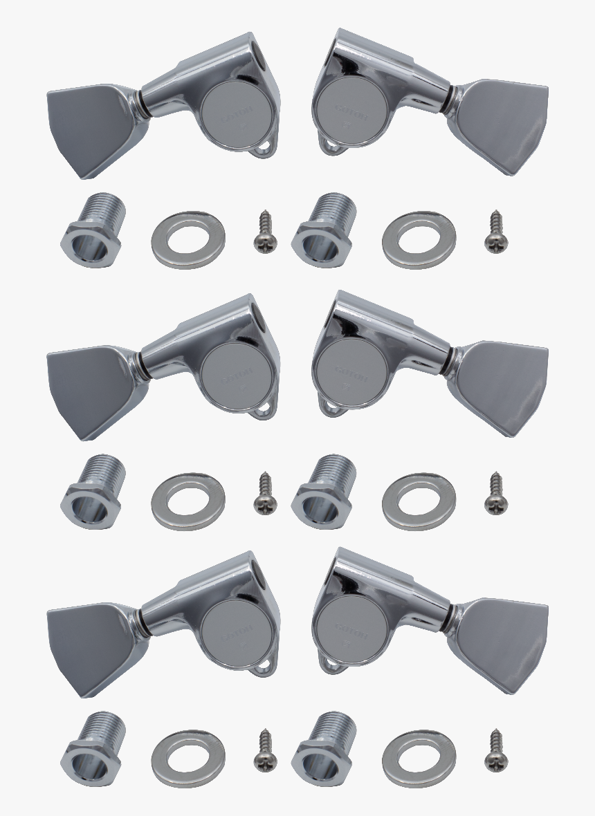 Gotoh, Grover Style, Keystone, Chrome, 3 Per Side Image, HD Png Download, Free Download