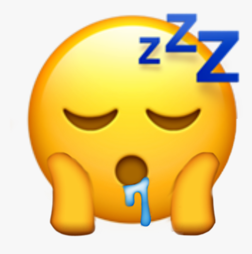 #freetoedit #sleep #drool #tired #emoji #face #text, HD Png Download, Free Download