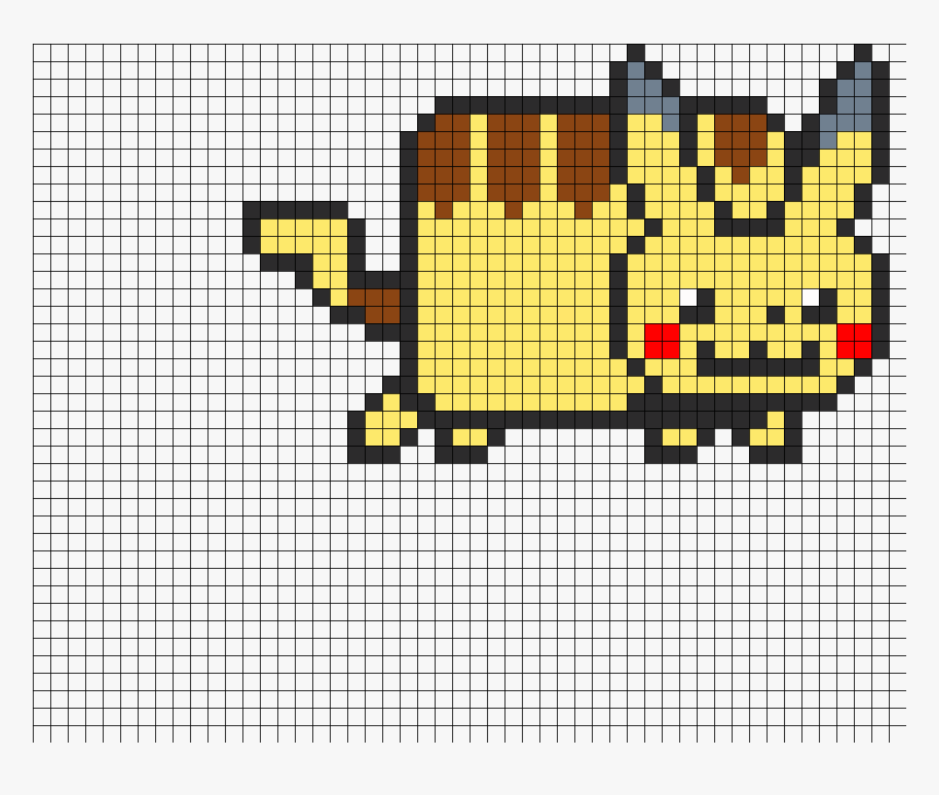 Pikachu Perler Bead Pattern / Bead Sprite, HD Png Download, Free Download