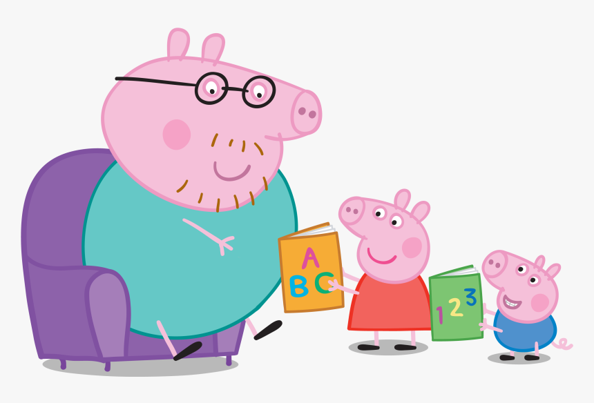 Daddy Pig"s Top Tips For Reading, HD Png Download, Free Download