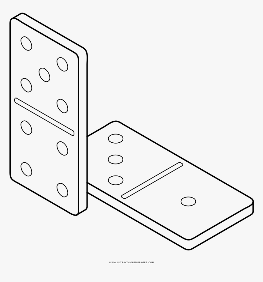 Dominoes Coloring Page, HD Png Download, Free Download