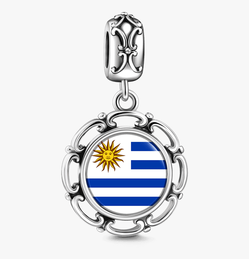 Uruguay Flag Dangle Charm Silver"
 Class=, HD Png Download, Free Download