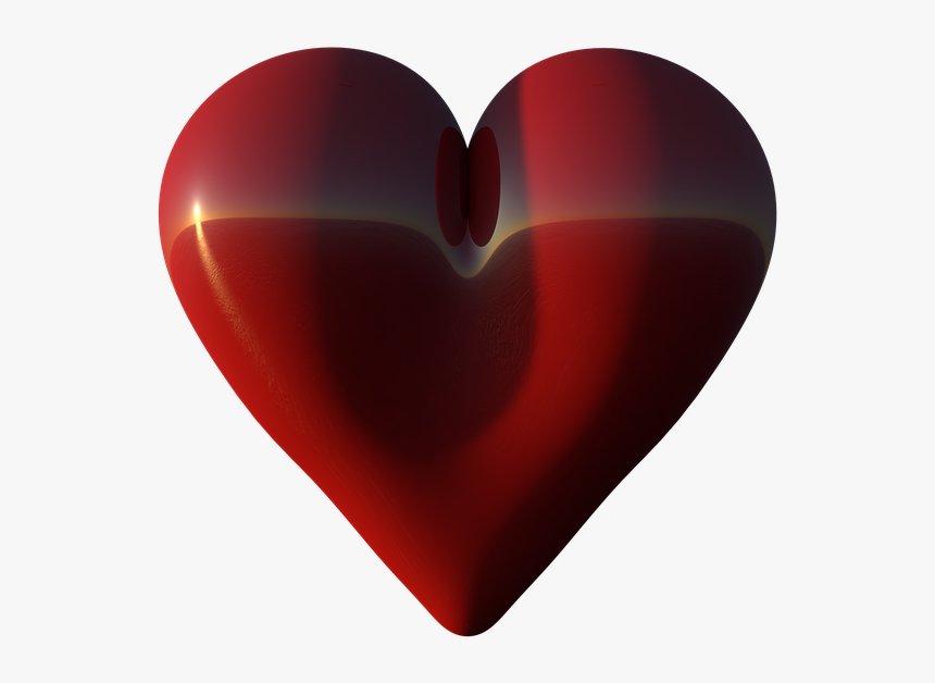 Heart, Big, Red, Love, Shape, 3d, Render, Valentine, HD Png Download, Free Download