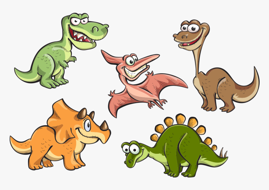 Tyrannosaurus Stegosaurus Cartoon, HD Png Download, Free Download