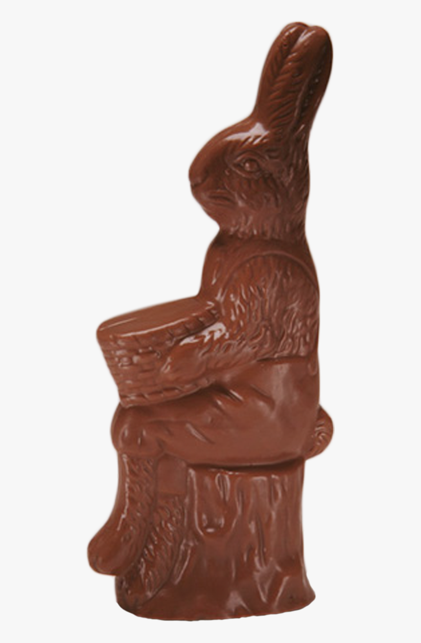 Chocolate Rabbit On Stump Is Available In Milk & Orange, HD Png Download, Free Download