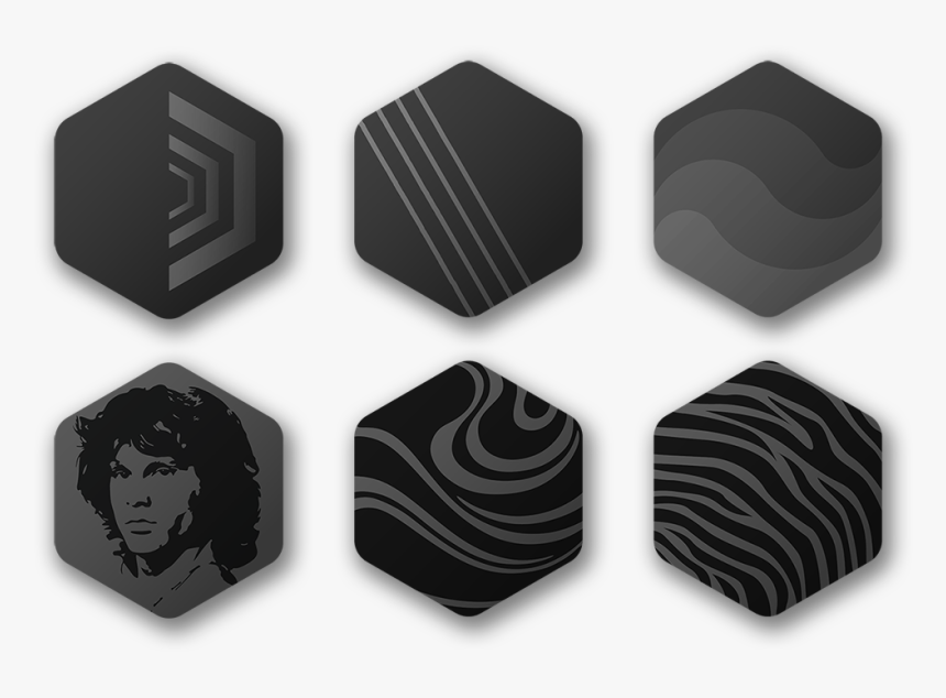 Hexagon Icon Set Geometric Preview Snippet - Portable Network Graphics, HD Png Download, Free Download