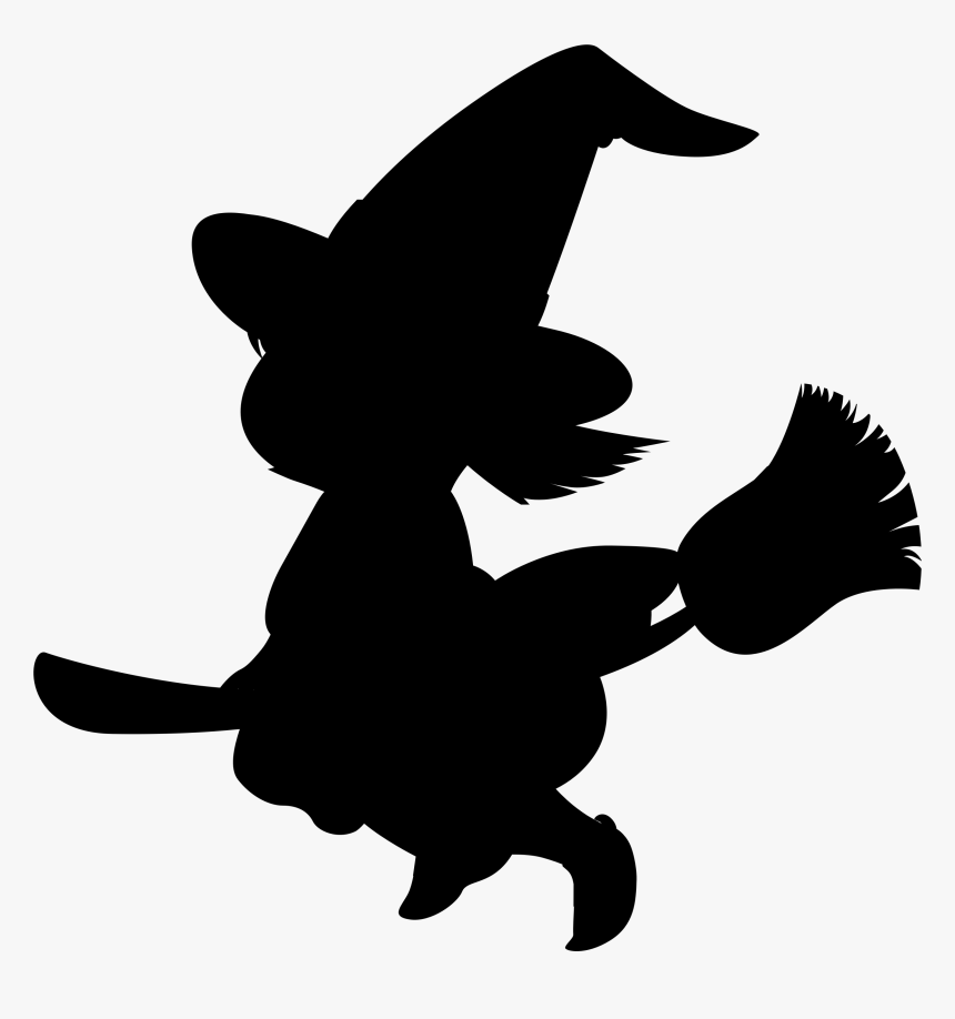 Cartoon Witch Silhouette, HD Png Download, Free Download