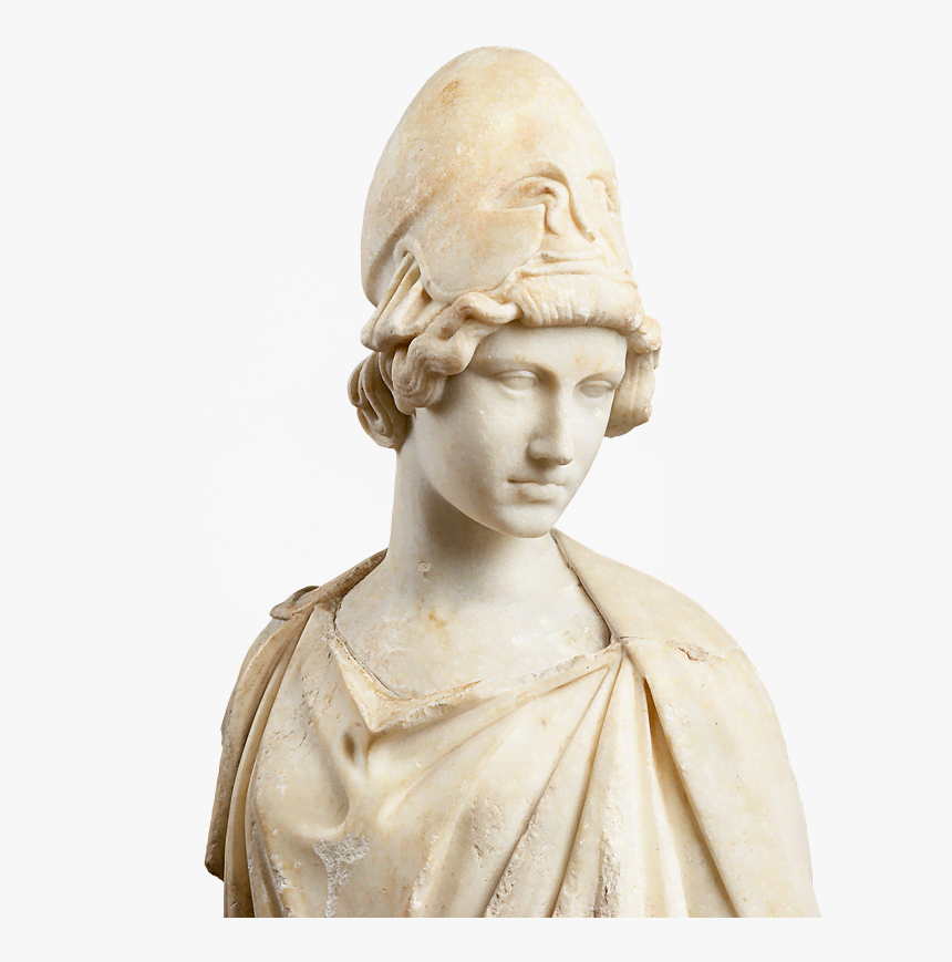 Transparent Statue Head Png - Goddess Athena Statue Transparent, Png Download, Free Download