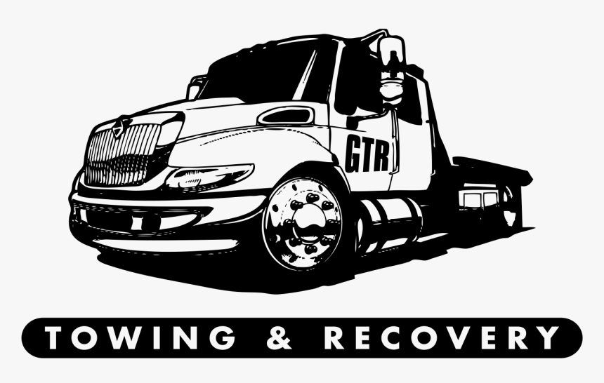 Towing Truck Logo 3 By Brandon - Flatbed Tow Truck Logo, HD Png Download, Free Download