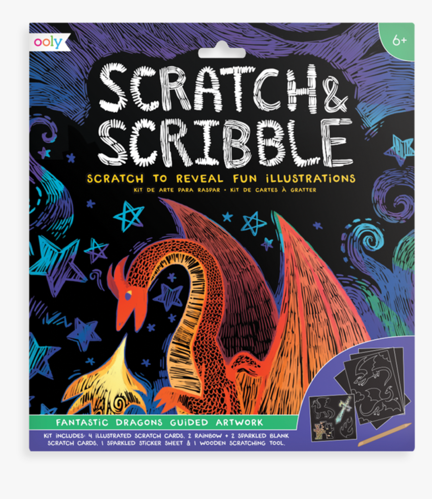 Scratch And Scribble Pad - Ooly Scratch And Scribble, HD Png Download, Free Download