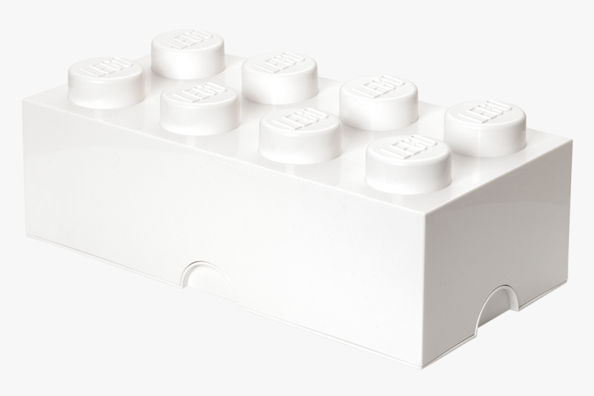 4004 Lego Storage Brick 8 White - Lego Storage Box White, HD Png Download, Free Download