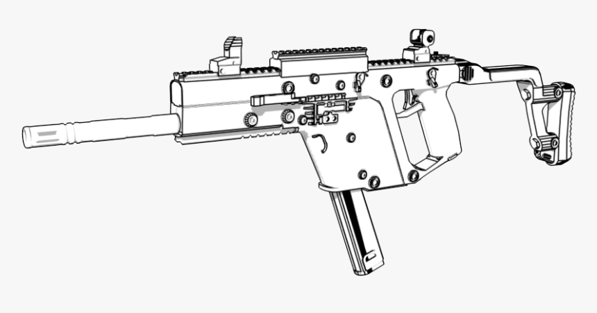 Draw Kriss Vector The Gun, HD Png Download, Free Download