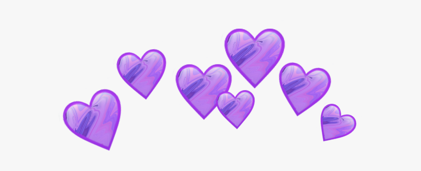 #purple #heart #hearts #purpleheart ##emoji #crown - Heart, HD Png Download, Free Download