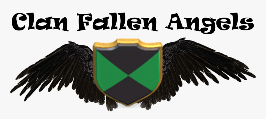 Clan Fallen Angels - Black Angel Wings Edit, HD Png Download, Free Download