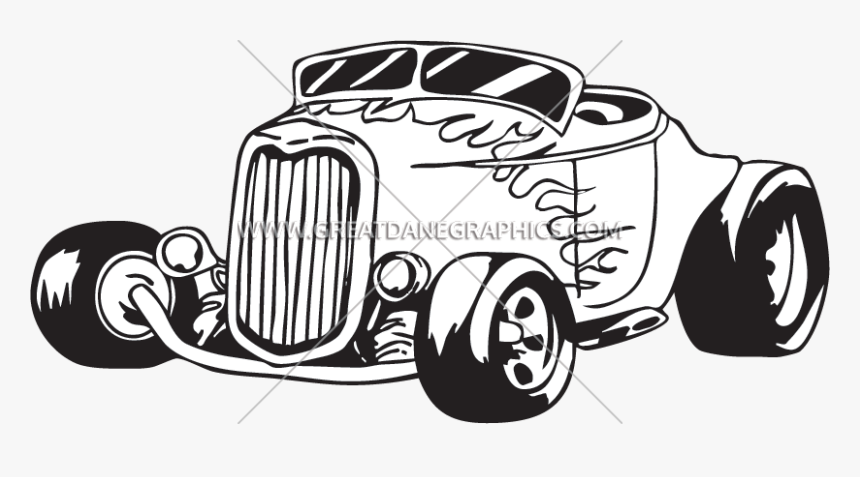 Flame Clipart Hot Rod - Illustration, HD Png Download, Free Download