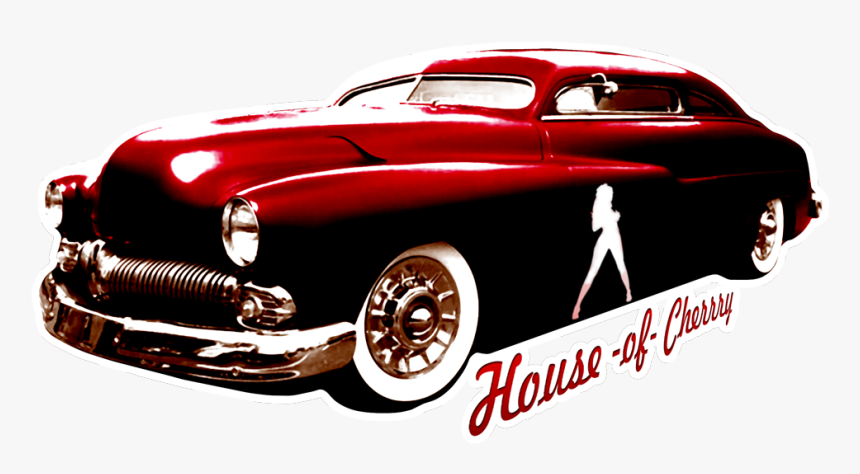 Pinup Hotrod Cerasus Design - Antique Car, HD Png Download, Free Download