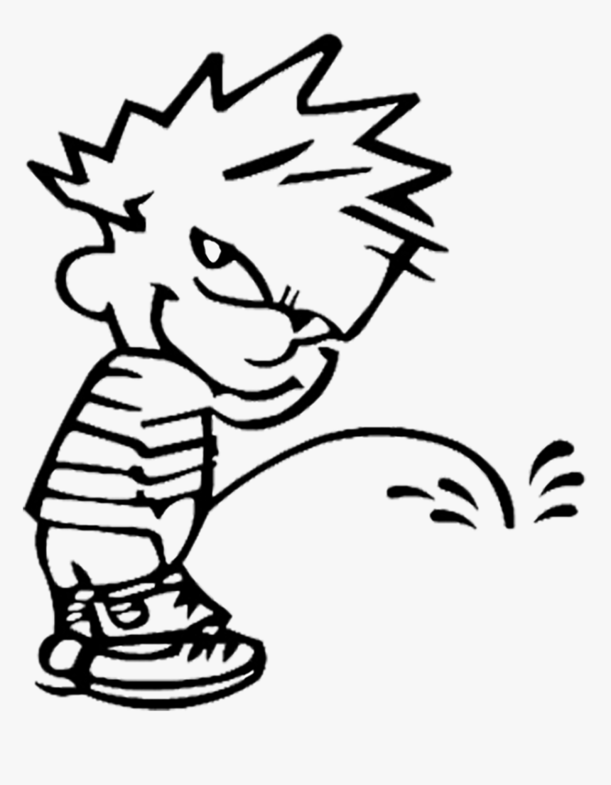 Calvin Pissing On Decal - Peeing Calvin Decal, HD Png Download, Free Download