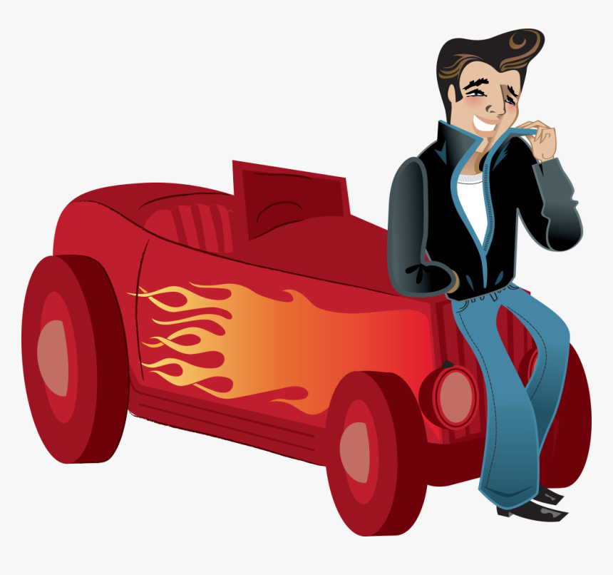Hot Rod Taxi - Cartoon, HD Png Download, Free Download