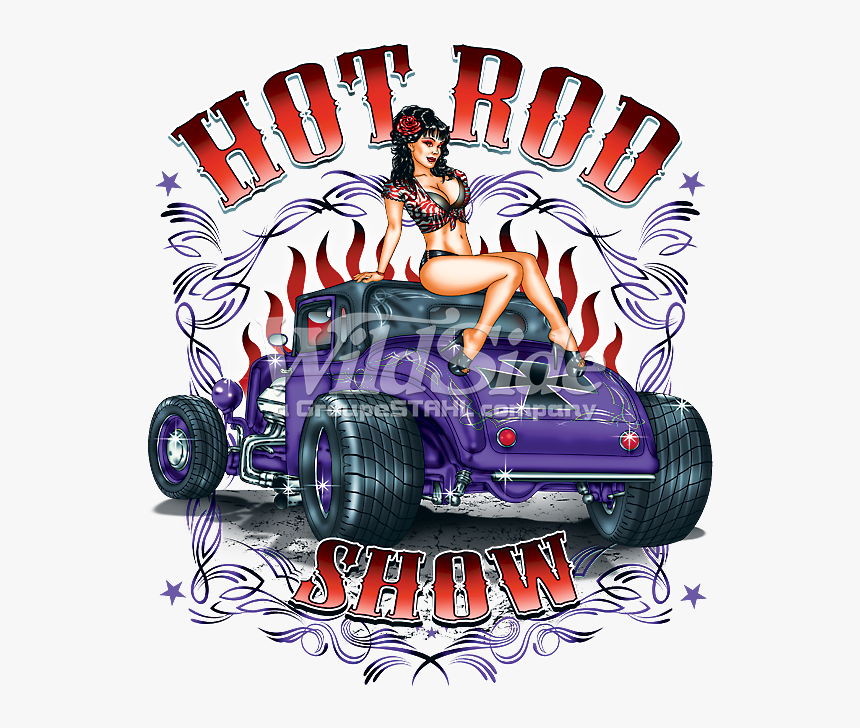 Hot Rod Show Pin-up Girl - Hot Rod Girl Png, Transparent Png, Free Download