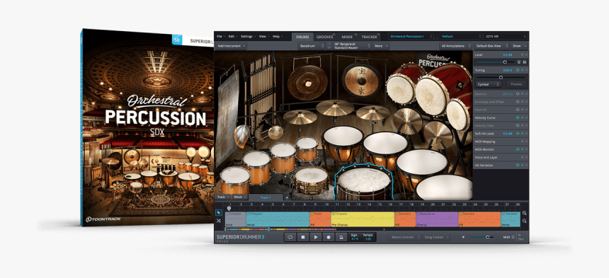 Toontrack Orchestral Percussion Sdx, HD Png Download, Free Download