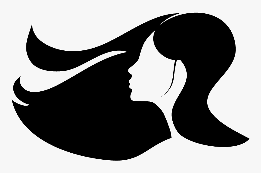 Wall Decal Beauty Parlour Sticker Hairstyle - Women Hair Vector Png, Transparent Png, Free Download