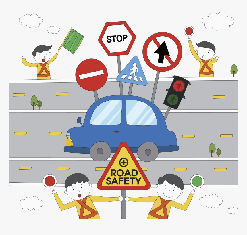 Traffic Collision Safety Transprent Png Free Download - Road Traffic Accident Diagram, Transparent Png, Free Download