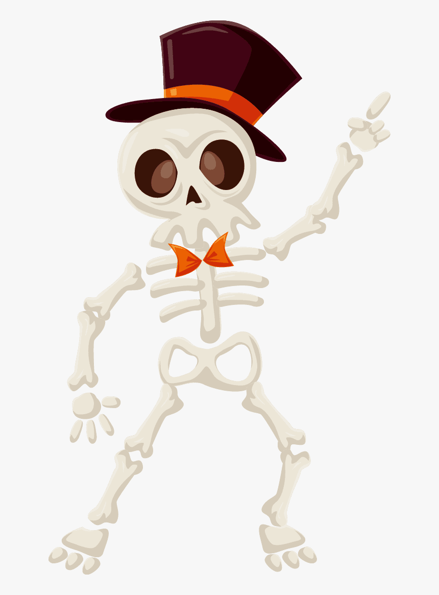 Esqueleto Halloween Png - Cute Halloween Skeleton Clipart, Transparent Png ...