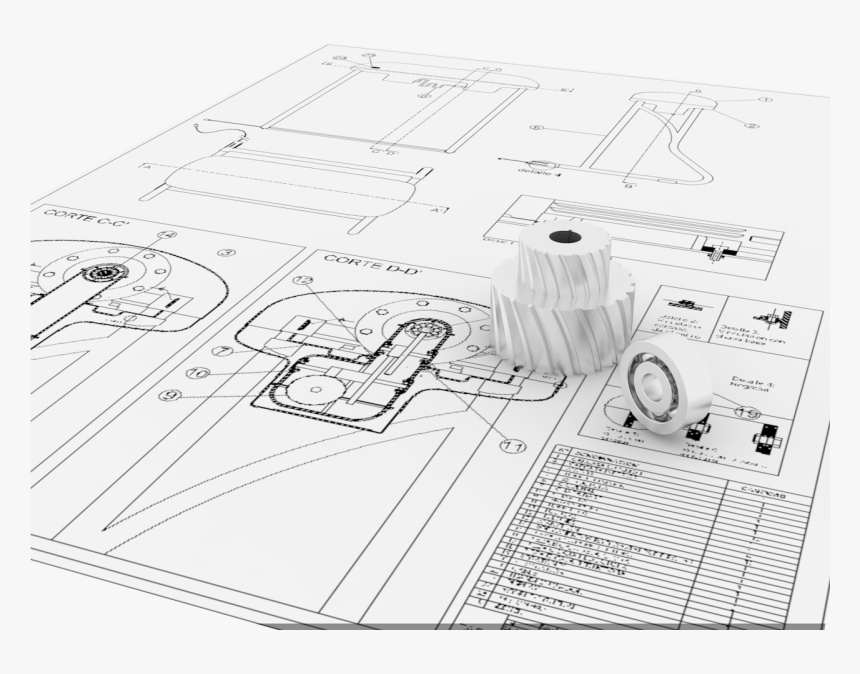 Diseño Industrial Png - Technical Drawing, Transparent Png, Free Download