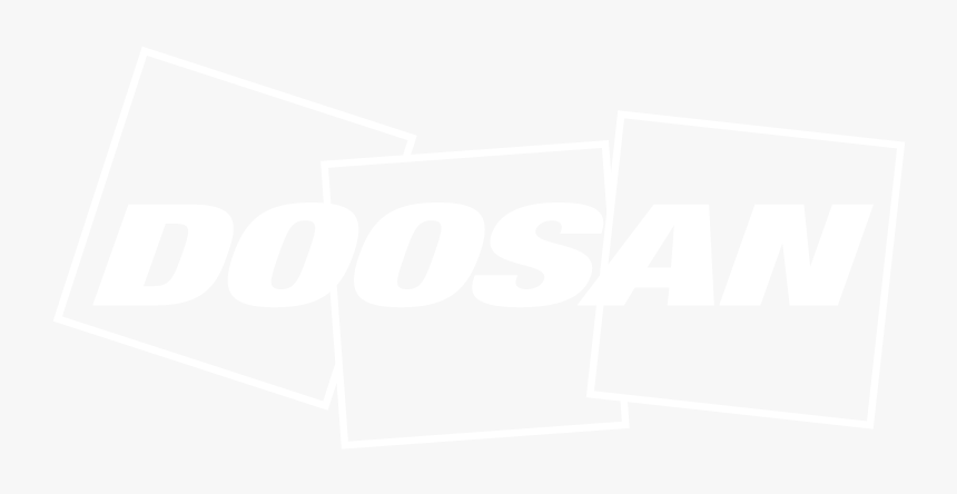 Doosan Logo Whiteonly-02 - F Doosan Logo Png, Transparent Png, Free Download