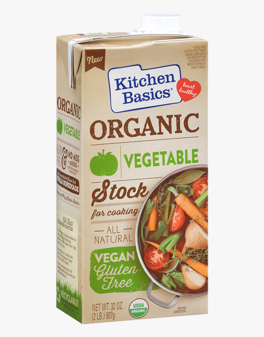 Organic Vegetable Stock - Kitchen Basics Organic Chicken Stock, HD Png Download, Free Download