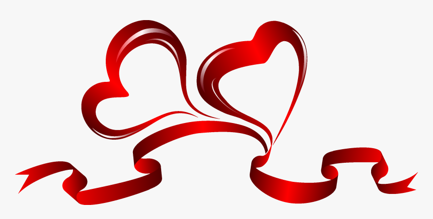 Ribbon Heart Png Dy Ruy Bng Vector - Heart Ribbon Design Png, Transparent Png, Free Download