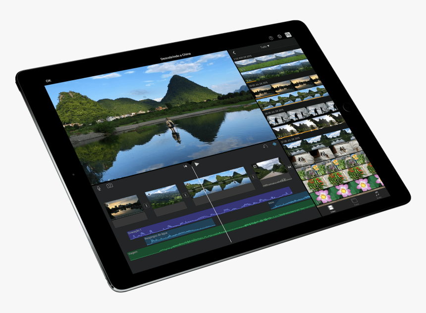 How To Edit Video On Your Iphone Or Ipad With Imovie - Ipad Pro Adobe Premiere, HD Png Download, Free Download