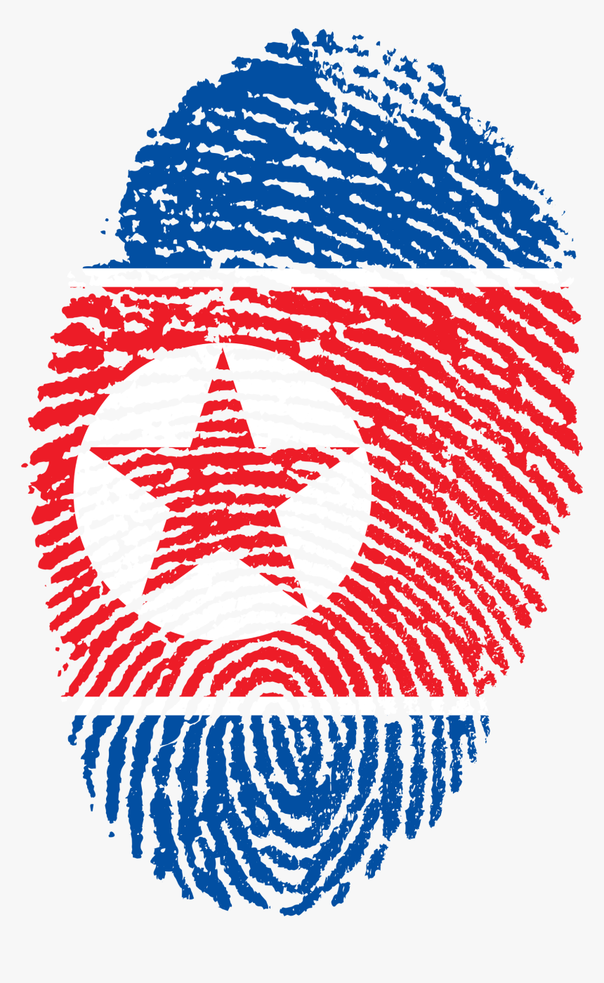 North Korea Flag Fingerprint - Citizenship In Germany, HD Png Download, Free Download