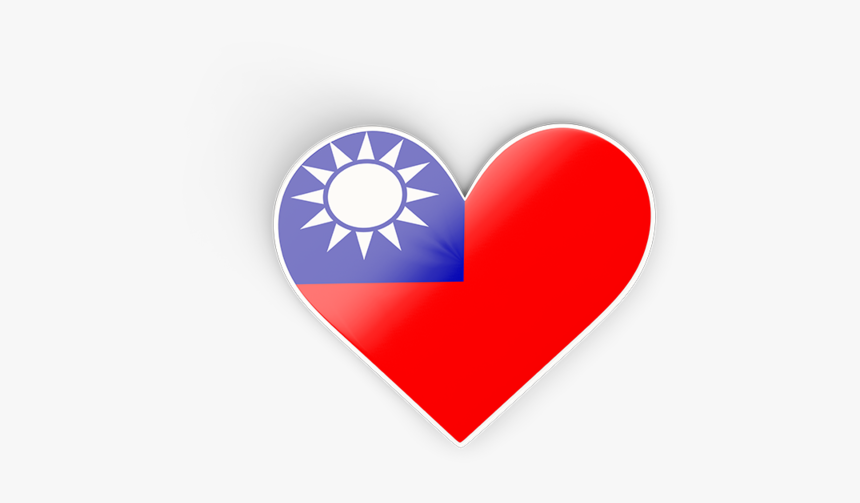 Download Flag Icon Of Taiwan At Png Format - Taiwan Flag Heart Png, Transparent Png, Free Download