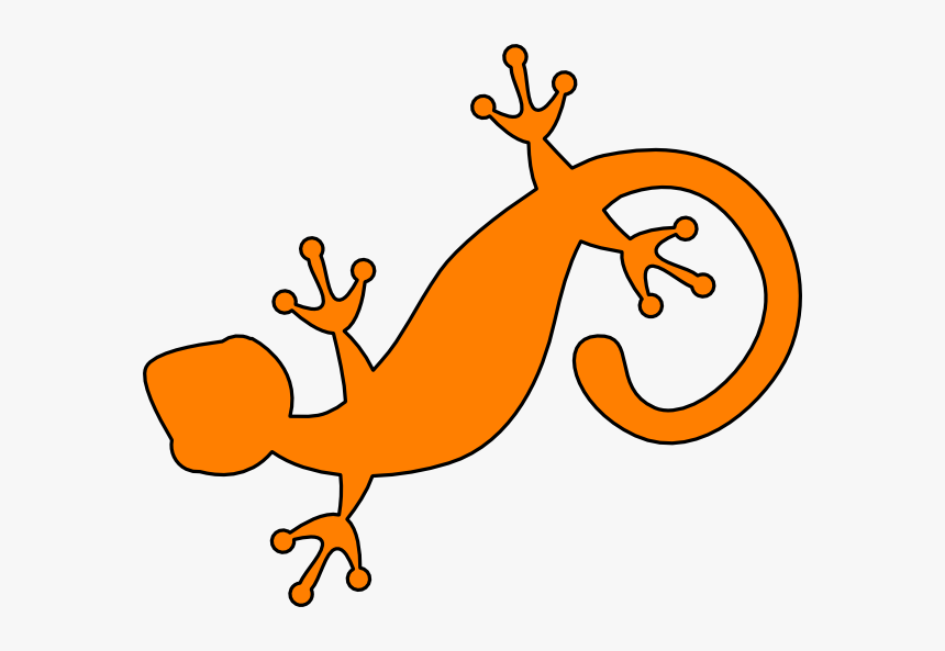 Orange Iguana Clip Art, HD Png Download, Free Download