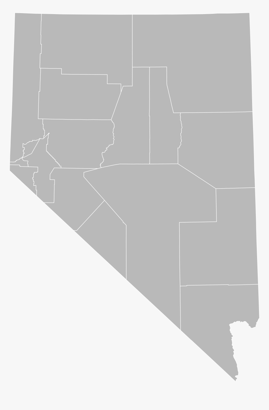 Nevada County Map Blank, HD Png Download, Free Download